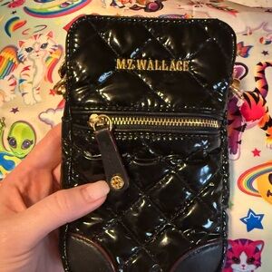 MZ Wallace Black Quilted Wristlet